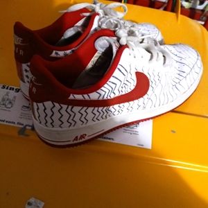 Customized Nike AirForce low top sneaks